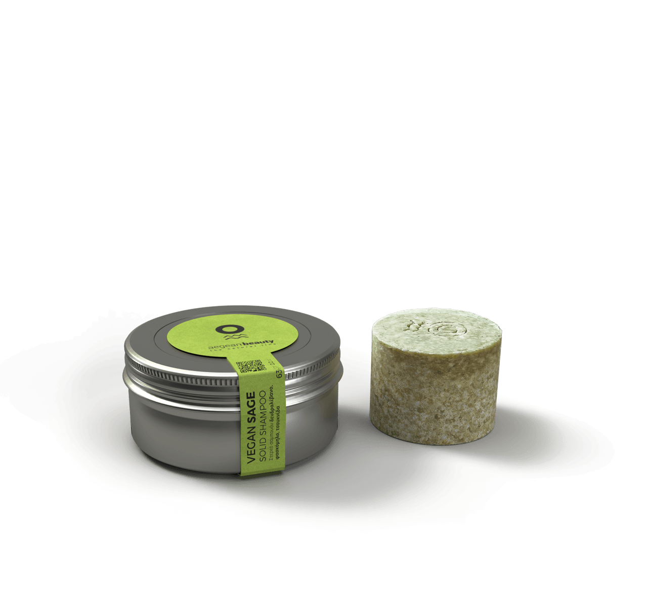 646de7a738e335bdc0745fcd_vegansage63sm Vegan Sage Solid Σαμπουάν χειροποίητο με 100% βιολογικό φασκόμηλο Σύρου - Image 1